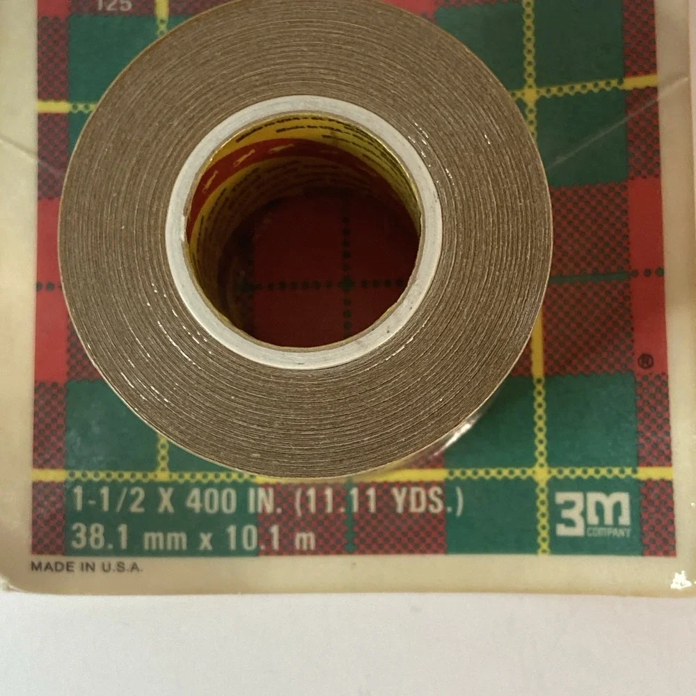 Vintage NOS Scotch 3M Brand Package Sealing Tape Packing 125 Sealed 1.5